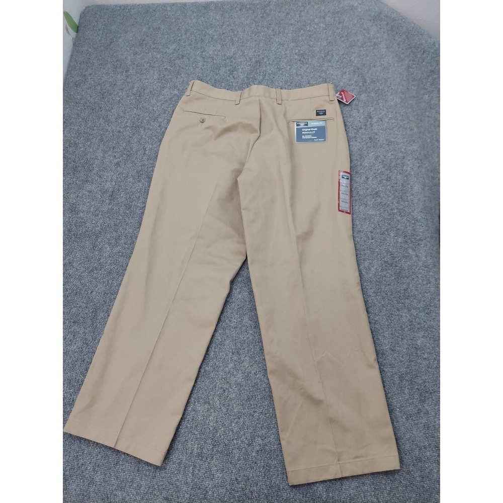Dockers Pants Mens 36x29 Tan Khaki Individual Fit Flat Front Wrinkle Free Chino - Picture 5 of 8